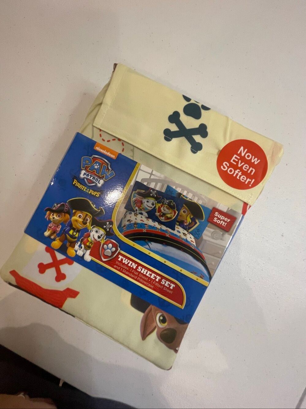 PAW Patrol Pirate Pups Twin Sheet Set Nickelodeon Pirate Theme 3 Piece New